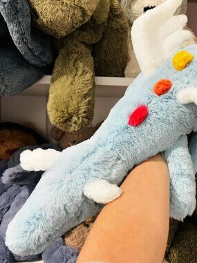 Jellycat Dragon and Whale Shark Plush Bundle